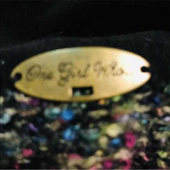 One Girl Who Jacket Med Black Microcord Cardigan Jacket Y - Picture 4 of 11